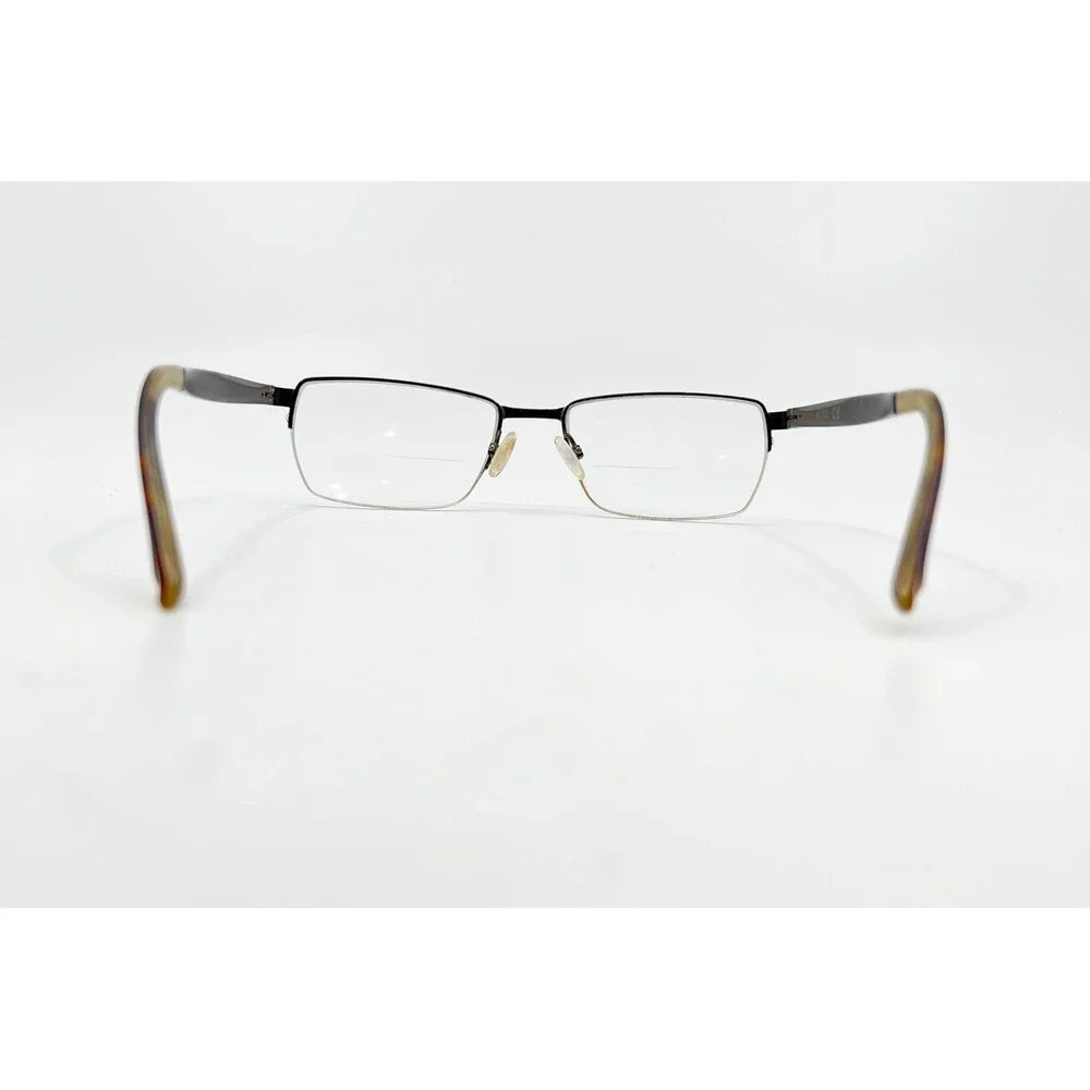 O'Neill Ono-Alto Eyeglasses Men Brown Semi Rimless Square 53-18-140